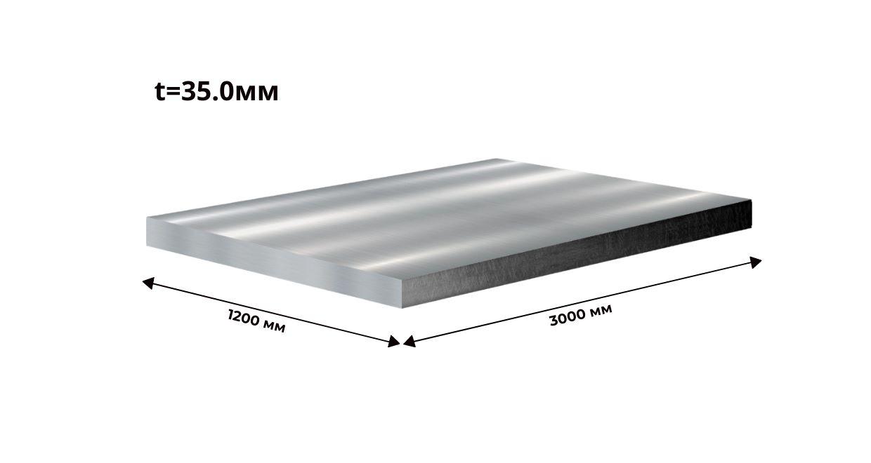 дюралевая плита 35x1200x3000 В95
